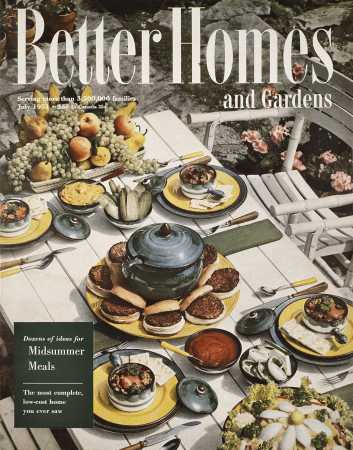Better Homes & Gardens July 1951 Magazine Cover