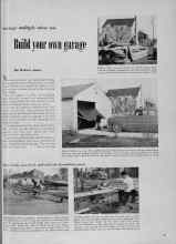 Better Homes & Gardens July 1951 Magazine Article: Build your own garage