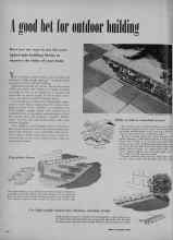 Better Homes & Gardens July 1951 Magazine Article: A good bet for outdoor building