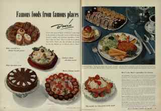 Better Homes & Gardens July 1951 Magazine Article: Famous foods from famous places