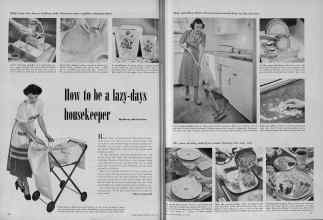 Better Homes & Gardens July 1951 Magazine Article: How to be a lazy-days housekeeper