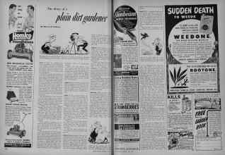 Better Homes & Gardens July 1951 Magazine Article: The diary of a plain dirt gardener