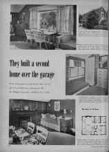 Better Homes & Gardens August 1951 Magazine Article: They built a second home over the garage
