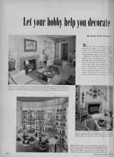 Better Homes & Gardens August 1951 Magazine Article: Let your hobby help you decorate