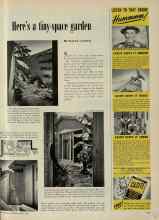 Better Homes & Gardens August 1951 Magazine Article: Here's a tiny-space garden