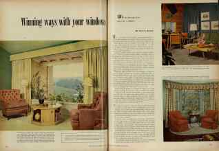 Better Homes & Gardens August 1951 Magazine Article: Winning ways with your windows