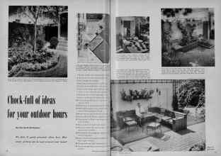 Better Homes & Gardens August 1951 Magazine Article: Chock-full of ideas for your outdoor hours