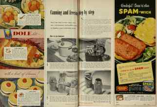 Better Homes & Gardens August 1951 Magazine Article: Canning and freezing step by step