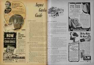 Better Homes & Gardens August 1951 Magazine Article: August Garden Guide