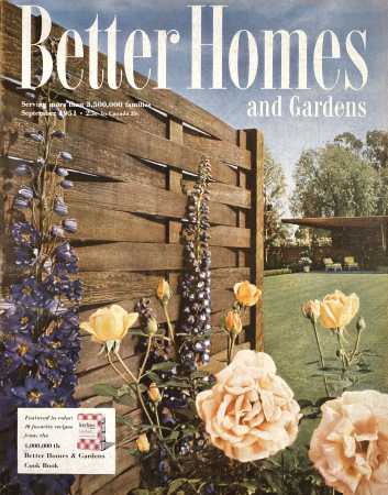 Archive of Better Homes & Gardens September 1951 Magazine: Cover