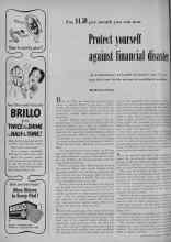 Better Homes & Gardens September 1951 Magazine Article: Protect yourself against financial disaster
