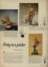 Better Homes & Gardens September 1951 Magazine Article: Pretty in a pitcher