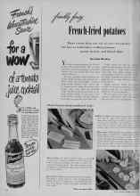 Better Homes & Gardens September 1951 Magazine Article: Frankly Fancy French-fried potatoes