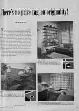 Better Homes & Gardens September 1951 Magazine Article: There's no price tag on originality!