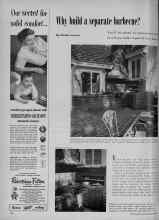 Better Homes & Gardens September 1951 Magazine Article: Why build a separate barbecue?