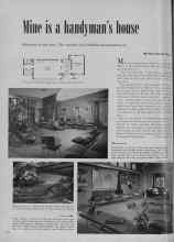 Better Homes & Gardens September 1951 Magazine Article: Mine is a handyman's house