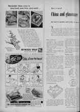 Better Homes & Gardens September 1951 Magazine Article: How to mend China and glassware