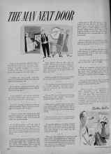 Better Homes & Gardens September 1951 Magazine Article: THE MAN NEXT DOOR