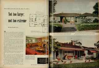 Better Homes & Gardens September 1951 Magazine Article: Not too large; not too extreme