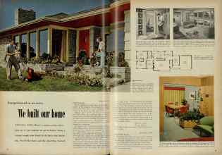 Better Homes & Gardens September 1951 Magazine Article: Inexperienced as we were, We built our home