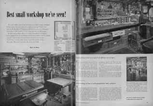Better Homes & Gardens September 1951 Magazine Article: Best small workshop we've seen!