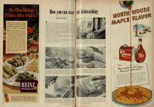 Better Homes & Gardens September 1951 Magazine Article: How you can short cut dishwashing