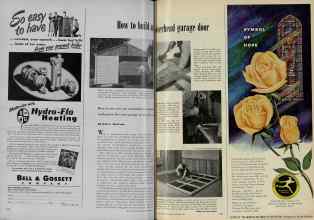 Better Homes & Gardens September 1951 Magazine Article: How to build an overhead garage door