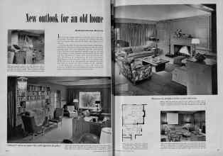 Better Homes & Gardens September 1951 Magazine Article: New outlook for an old home