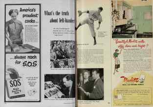 Better Homes & Gardens September 1951 Magazine Article: What's the truth about left-handers?