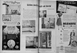 Better Homes & Gardens September 1951 Magazine Article: Kitchens should be bright and cheerful