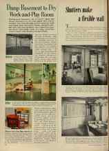 Better Homes & Gardens October 1951 Magazine Article: Shutters make a flexible wall