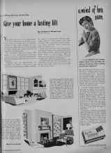Better Homes & Gardens October 1951 Magazine Article: Give your home a lasting lift