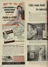 Better Homes & Gardens October 1951 Magazine Article: Utility rooms should be comfortable