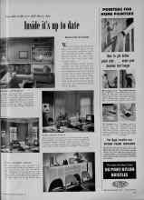 Better Homes & Gardens October 1951 Magazine Article: Inside it's up to date