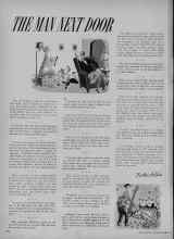 Better Homes & Gardens October 1951 Magazine Article: THE MAN NEXT DOOR