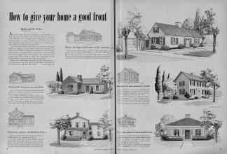 Better Homes & Gardens October 1951 Magazine Article: How to give your home a good front