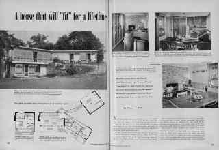 Better Homes & Gardens October 1951 Magazine Article: A house that will 