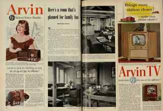 Better Homes & Gardens October 1951 Magazine Article: Here's a room that's planned for family fun