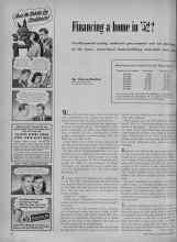 Better Homes & Gardens November 1951 Magazine Article: Financing a home in '52?