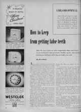 Better Homes & Gardens November 1951 Magazine Article: How to keep from getting false teeth