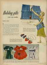 Better Homes & Gardens November 1951 Magazine Article: Holiday gifts