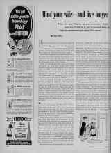 Better Homes & Gardens November 1951 Magazine Article: Mind your wife--and live longer