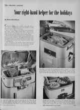 Better Homes & Gardens November 1951 Magazine Article: Your right-hand helper for the holidays
