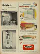 Better Homes & Gardens November 1951 Magazine Article: Bulletin boards