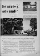 Better Homes & Gardens November 1951 Magazine Article: How much does it cost to remodel?