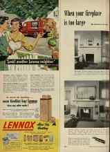 Better Homes & Gardens November 1951 Magazine Article: When your fireplace is too large