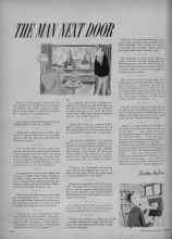 Better Homes & Gardens November 1951 Magazine Article: THE MAN NEXT DOOR