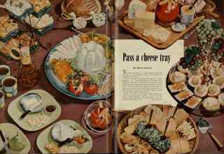 Better Homes & Gardens November 1951 Magazine Article: Pass a cheese tray
