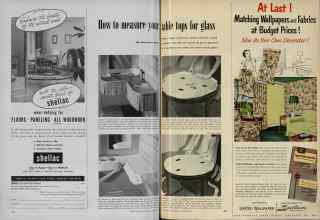 Better Homes & Gardens November 1951 Magazine Article: How to measure your table tops for glass