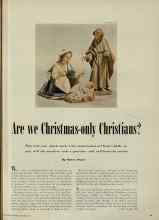 Better Homes & Gardens December 1951 Magazine Article: Are we Christmas-only Christians?